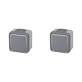Legrand 191502 Plexo - Pulsador Estanco De Superficie, Gris