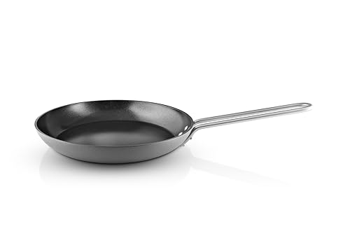 Eva Trio Grey Line PoĂȘle Ă frire en cĂ©ramique Slip-LetÂź RevĂȘtement anti-adhĂ©sif 24 cm PrĂ©paration simple et efficace, idĂ©ale pour tout, des croĂ»tes croustillantes aux ingrĂ©dients dĂ©licats - Gris