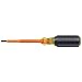 Insulated Screwdriver, 3/16-Inch Cabinet Tip with 4-Inch Shank Klein Tools 601-4-INS
