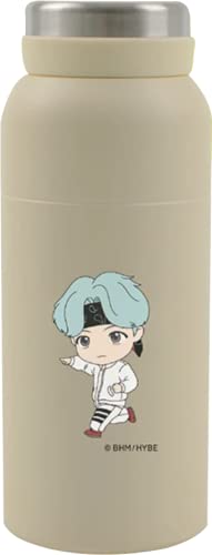 BTS TinyTAN Powder Matte Stainless Tumbler 350 ml - Officially Licensed BTS Merchandise, BTS Merch, Kpop Merch, BTS Kpop (Suga)