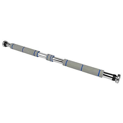 Barre de Tractions Porte, | 80-130 cm | 150 kg | Pull Up Bar Antidérapante, Barre De Traction Sans Fixation, Barre Traction Musculation, Barres de Traction, Barre Fixe (gris)