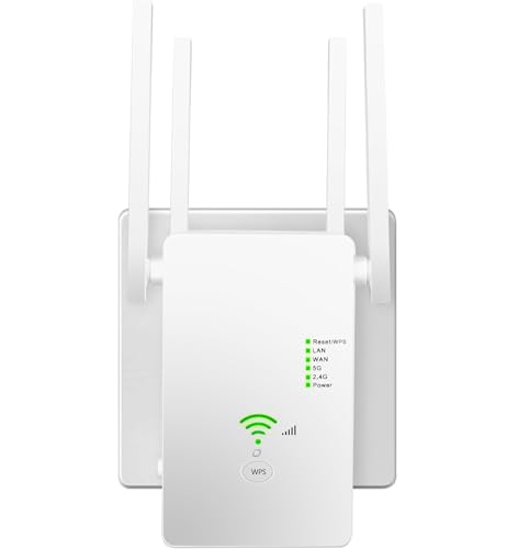 1200 Mbps WLAN-Verstärker,DualBand-Repeater geeignet für alle WLAN-Geräte