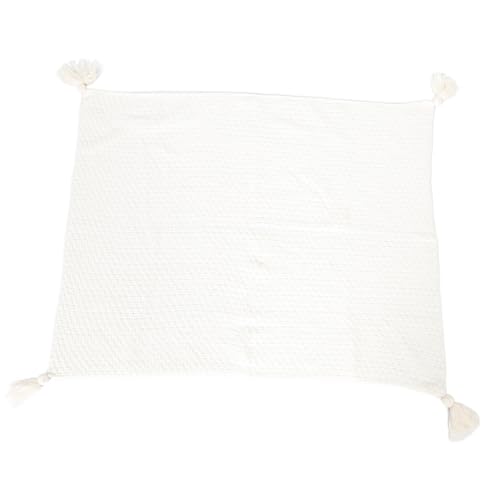 IMIKEYA De Punto De Estilo Nórdico. Cubre Sofás para Sofás para Sofá Beis Caída Tiro Boho Texturizada De Ganchillo Beige Cachemira De Imitación