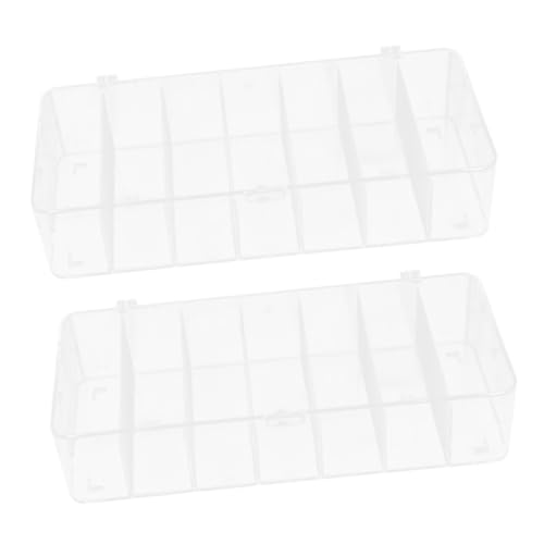 SHOWERORO 2Pcs Clear Tea Bag Organizer with Lid Coffee Pod Holder and Sugar Cube Storage Box for Kitchen Countertop Compartment Tea Storage for Office and Dining Table