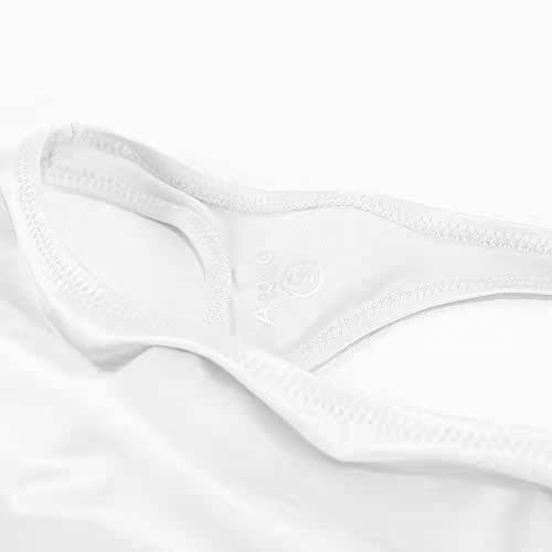 [AESCO] スクール水着 Tバッグ 伸縮性優れ着脱スムーズ 肌触り良い 可愛くて超sexy＆光沢ハイレグ レオタード 競泳水着 スベスベ コスプレ 体操服 - 画像6