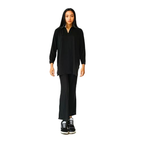 Ensemble pantalon de survêtement doux en coton contre le froid hivernal à manches longues