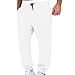 Joggers Pants for Men Plus Size Lightweight Workout Sweatpants Casual Cinch Bottom Sweatpants Fall Fashion Outfits White