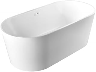 BRAIDER CANNEA Freestanding Double Ended Bathtub Acrylic Whi
