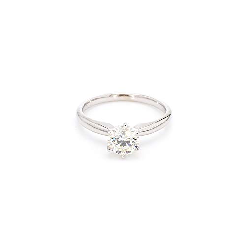 14k White Gold Lab-Grown Diamond Solitaire Wedding Engagement Ring (1.00 cttw, I-J Color, VS2-SI1 Clarity)
