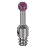 Zilimontt Für CMM-Sondenstift, 3-mm-Kugel für ROMER-Messarm, Teilenummer 03969324, Gewinde, Edelstahlstange, 10 mm Länge, kompatibel mit A-5004-0422