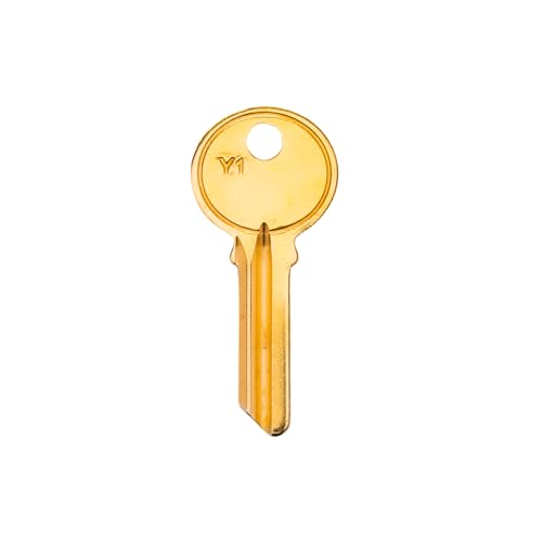 Brass Finish Key Blanks,5YA1 (Y1) Uncut Blank Keys, Pack of 50 Keys