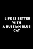  Gin Tasting Journal - Life Is Better With A Russian Blue Cat Lover Graphic: A Russian Blue Cat, Specialty Gin & Tonic Notebook Log Book Diary for ... Unique Gin Lovers Gifts for Women & Men,Hour