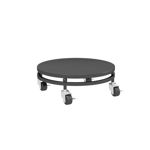 SAMCIOI Taburete para Planta Soporte De Flores Bajo De Hierro Forjado For Sala De Estar, Balcón, Base De Maceta Extra Grande, Bandeja con Ruedas Extraíbles Soporte de Florero