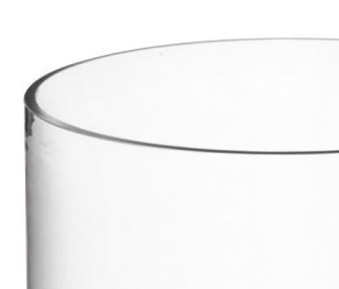 Cilindro in Vetro BORDO SPESSO Diametro 25 Cm Altezza 100 Cm VASO LINEA CRYSTAL