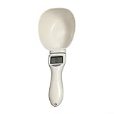 Upluxmira Cucchiaio dosatore digitale con schermo LCD, bilancia alimentare, funzione tara, ingredienti per utensili da cucina, bianco
