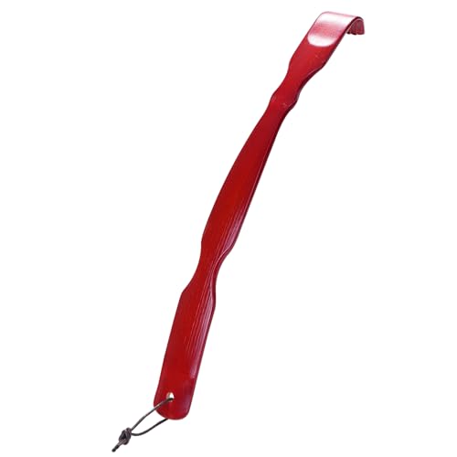 ITCHY-BAN Bamboo Back Scratcher: 17'' Extended Curved Handle for Better Reach, Handcrafted to Perfection, Instant Itch Relief, Gentle on Skin, Sandpaper Included (Brown)