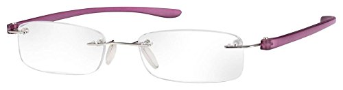 Lunettes de lecture sans bord [Eschenbach 2913135] pour femmes, violet, Dioptrie: 3,5 Cover