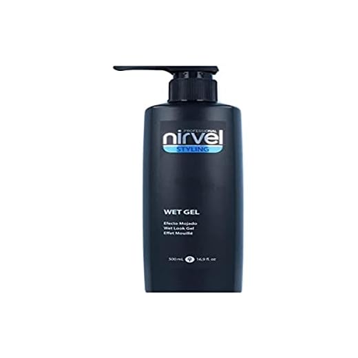 Nirvel Wet Gel - Gel fijación natural, Efecto mojado, 500 ml