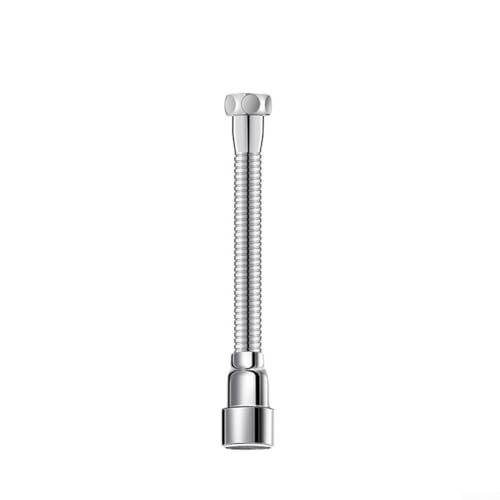 Extensor de grifo de acero inoxidable, aireador giratorio de 360 grados con cabezal antisalpicaduras para cocina, baño, boquilla flexible de ahorro de agua, 13-75 cm (40 cm)