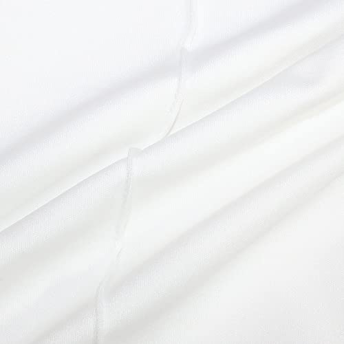 Livecloth White Flare Pants For Women, Pants For Women, Women's Casual Work Business Fit And Flare Stretchy Pants, Straight-Leg Straight Long Trouser (White, L) #TOP3