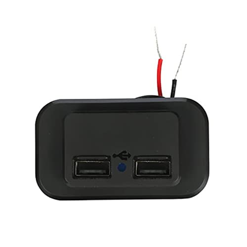 デュアル USB 車の充電器ソケット 12V/24V 3.1A 充電コンセント電源アダプター バイク用 キャンピングカー トラック ATV ボート マリン 電源アダプター延長ケーブル 車の充電器プラグ ユニバーサル電話マルチポート
