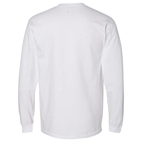 Gildan Hammer H400 Long Sleeve T-Shirt - White - L (Pack of 5)3