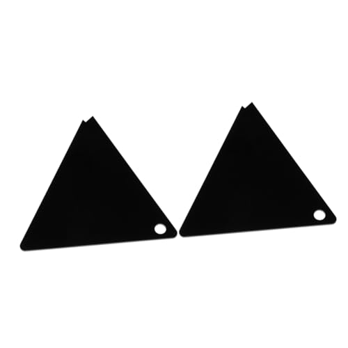 OSALADI 2pcs Snowboard Triangle Wax Scraper Acrylic Maintenance Tool for Snowboard Cleaning Efficient Wax Removal for Sports Sleek Design