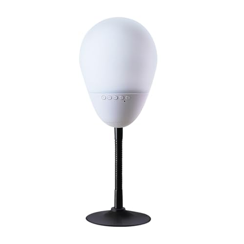 Hamwesh Altavoz Bluetooth, Batería de 1500 MAh, Luz Inalámbrica Portátil para Aliviar el Estrés, Altavoz de Silicona con 10 Modos de Sonido únicos para Viajes en Casa o Oficina (WHITE)