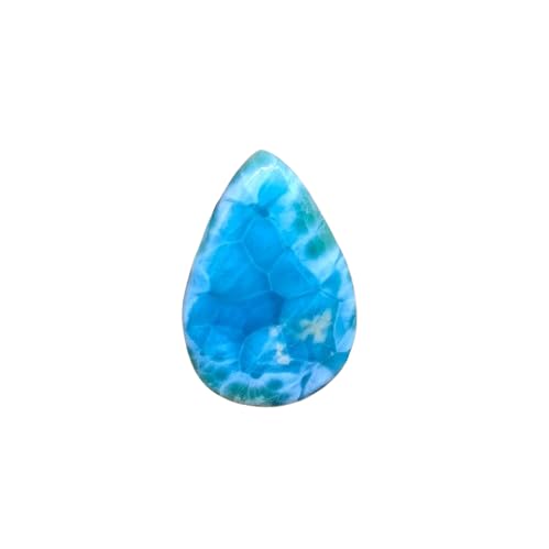 Larimar naturel de qualité gemme, cabochon poire exclusif GH_NAT_06361