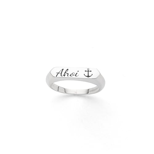 Bague ancre argent 925 style marin pour le quotidien taille 56
