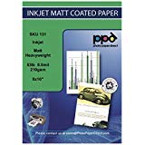 Ppd 50 Sheets Inkjet Matte Photo Paper Heavyweight 8X10 53Lbs. 210Gsm 9Mil High Resolution Instant Dry Thick Professional Quality (Ppd131-50) #TOP1