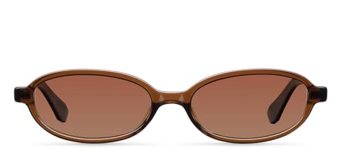 Image of Meller by Lenskart | Osei | Brown Full Rim Sunglasses | Large Oval Frame | Polarised and UV Protection | Contemporary Styles for Men & Women | Designed in Barcelona