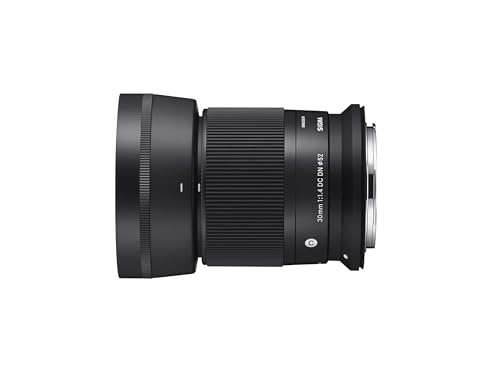 Image of Sigma 30mm f /1.4 DC DN Contemporary Lens for RF Mount with Advanced Accessory and Travel Bundle (Manufacturer 4-Year USA Warranty) | Sigma 30mm f1.4 rf Mount