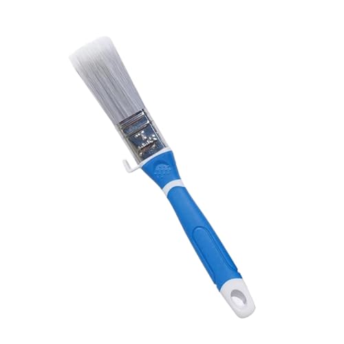 1/1.5/2Inch Paint Brush For Wall Painting Brush Set Rubber Handle For Paint Stains Varnish Interior Exterior Coating for fences, masonry(1 Inch)