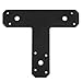 6PCS 6.5x5.7 in Post to Beam Bracket, 0.15'' Thick Tie Brackets, T Plate, Ideal for Mending, Connecting and Decorating Wooden, Pergola, Truss, Roof and Framing Projects