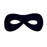 PARTY DISCOUNT NEU Maske Bandit/Superheld, Augenmaske mit Gummizug, schwarz