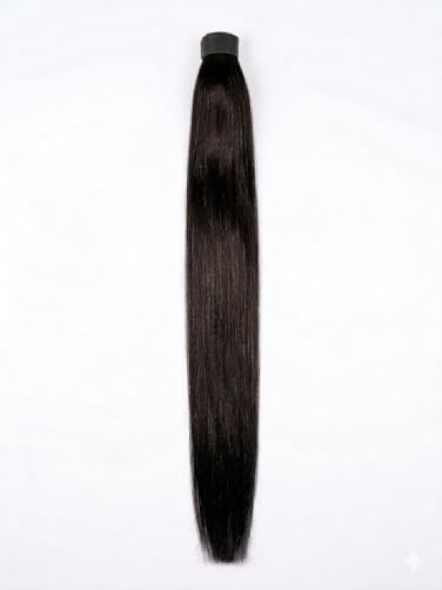 30 Inch Black Clip-in Straight Ponytail Hair Extension