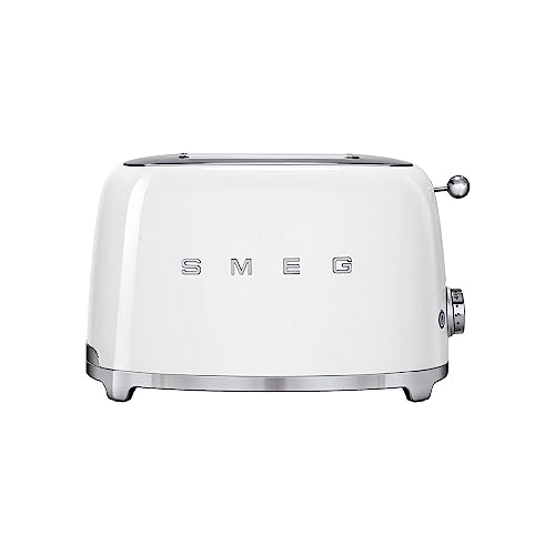 Smeg TSF01WHUK Retro Style 2 Slice Toaster - White