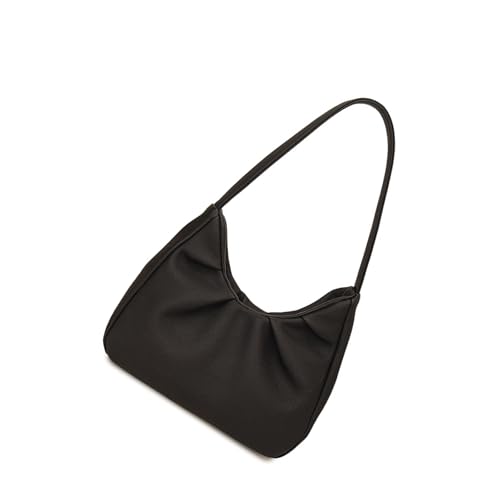 Sac à bandoulière crescent en faux suède pour femme hobo petit format sous les bras