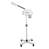 【KCNN】2 in 1フェイシャルビューティースチーマー、フェイススチームホットミストスプレーヤー家庭用またはサロン、スパスキンケアスチーマー機器 (ホワイト)