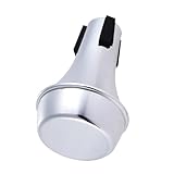 Mini Mute for Trumpet with ABS Material, Lightweight and Stable, Ideal for Practice (Silver)
