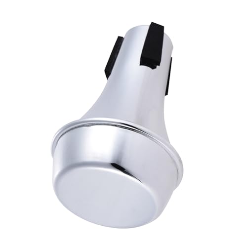 Mini Mute for Trumpet with ABS Material, Lightweight and Stable, Ideal for Practice (Silver)