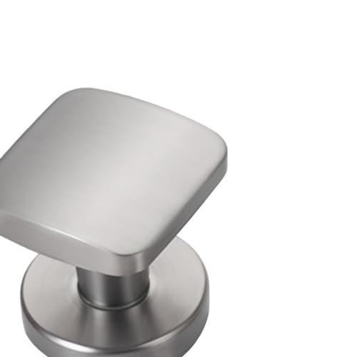 Serrure de porte invisible et poignée simple face argent pour cloison intérieure