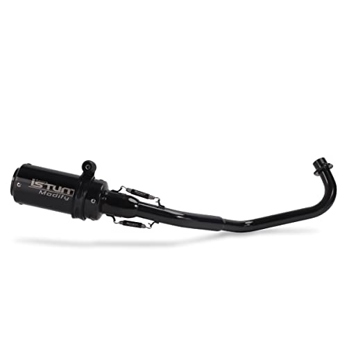 Kajimotor Motorcycle Full Exhaust Slip On Muffler Silencer Tail Link Midpipe Header With Removable Db Killer For Honda Grom 125 Msx125 2013 2014 2015 2016 2017 2018 2019 2020 2021 2022 Black #TOP1