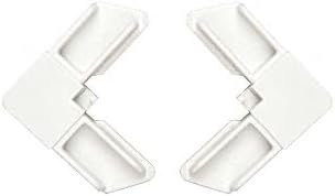 CRL PL16158 White Storm Door Bottom Screen Corner - Pack of 20