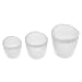 Pampered Chef Silicone Prep Bowls (Set of 3), White