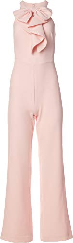 Eliza J Women s Sleeveless Bow Front Jumpsuit, Blush, 4