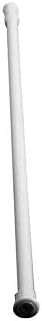 AUTUUCKEE Extendable Curtain Rod, Telescopic Curtain Rod, Tension Pole For Shower Curtains Dia 1.3 cm(White 55-90cm)