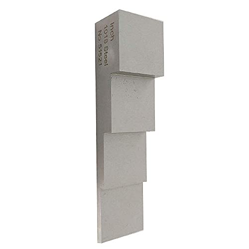 Bloque de calibración ultrasónico de 4 pasos 0.1'' 0.2'' 0.4'' 0.6'' para medidor de espesor ultrasónico en pruebas NDT con acero al carbono miniatura 6