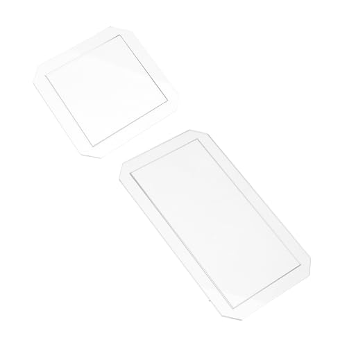 Mipcase 4 Piezas Reglas de Acolchado Acrílicas Transparentes Plantillas Geométricas para Patchwork Herramientas de Costura DIY Seguras y Resistentes para Proyectos de Confección